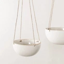 Convivial Minimal Stoneware Hanging Planter New Arrivals