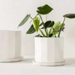 Convivial Riveted Porcelain Planter