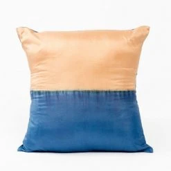 Studio Variously Aakar Silk Throw Pillow - Indigo Throw Pillows
