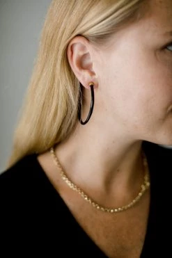 Abby Alley Best Sellers Large Amber Horn Hoops 11 Abby Alley Best Sellers Large Amber Horn Hoops