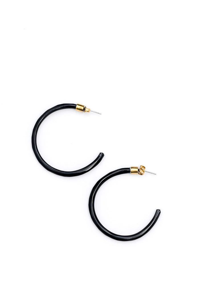 Abby Alley Best Sellers Large Amber Horn Hoops 7 Abby Alley Best Sellers Large Amber Horn Hoops