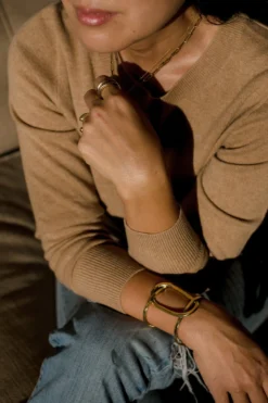 Abby Alley Crossover Cuff Bracelet Handcrafted