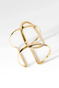 Abby Alley Crossover Cuff Bracelet Handcrafted