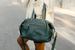 Abby Alley Handcrafted Ellen Handbag - Evergreen