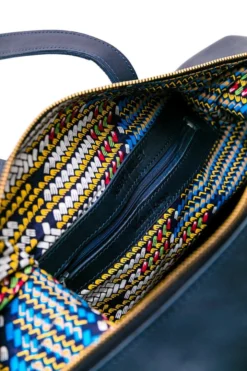 Abby Alley Handcrafted Ellen Handbag - Navy