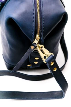Abby Alley Handcrafted Ellen Handbag - Navy