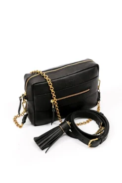 Abby Alley Essential Crossbody Bag - Black Handcrafted
