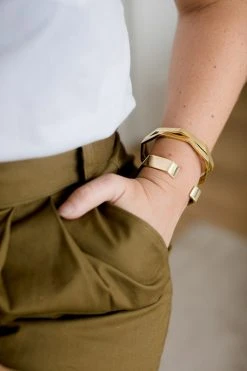 Abby Alley Hexagon Cuff Bracelet