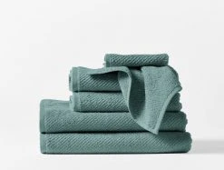 Coyuchi Air Weight Towels - Dusty Aqua Best Sellers