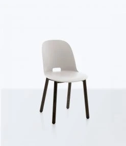 Emeco Alfi Recycled High Back Chair - Dark Ash