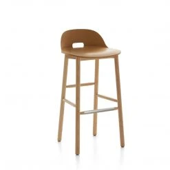 Emeco Alfi Recycled Low Back Barstool - Ash 19 Emeco Alfi Recycled Low Back Barstool - Ash