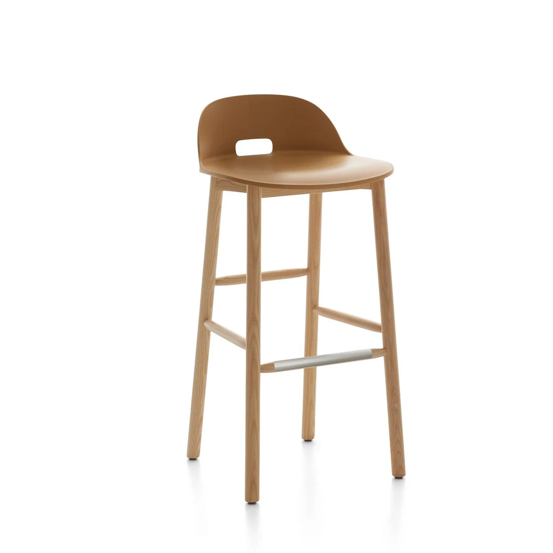 Emeco Alfi Recycled Low Back Barstool - Ash 11 Emeco Alfi Recycled Low Back Barstool - Ash