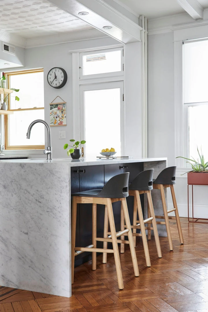 Emeco Alfi Recycled Low Back Barstool - Ash 4 Emeco Alfi Recycled Low Back Barstool - Ash