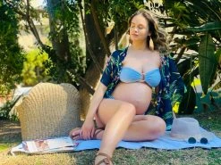 BOLD Swim Allium Textured Bikini Set - Blue