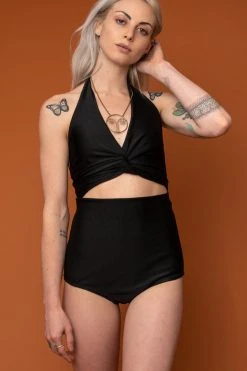 Altar Selka Upcycled Swimsuit - Black Plus Size / Size Inclusive