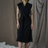 Altar Handcrafted Black Wrap Dress 1 Altar Handcrafted Black Wrap Dress