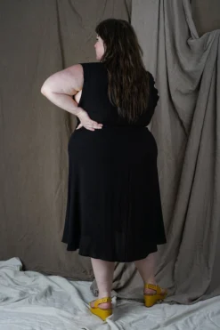 Altar Handcrafted Black Wrap Dress