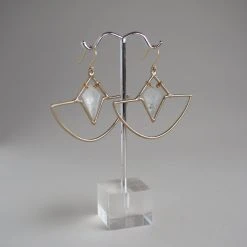 Iron Oxide Crystal Amulet Earrings Jewelry