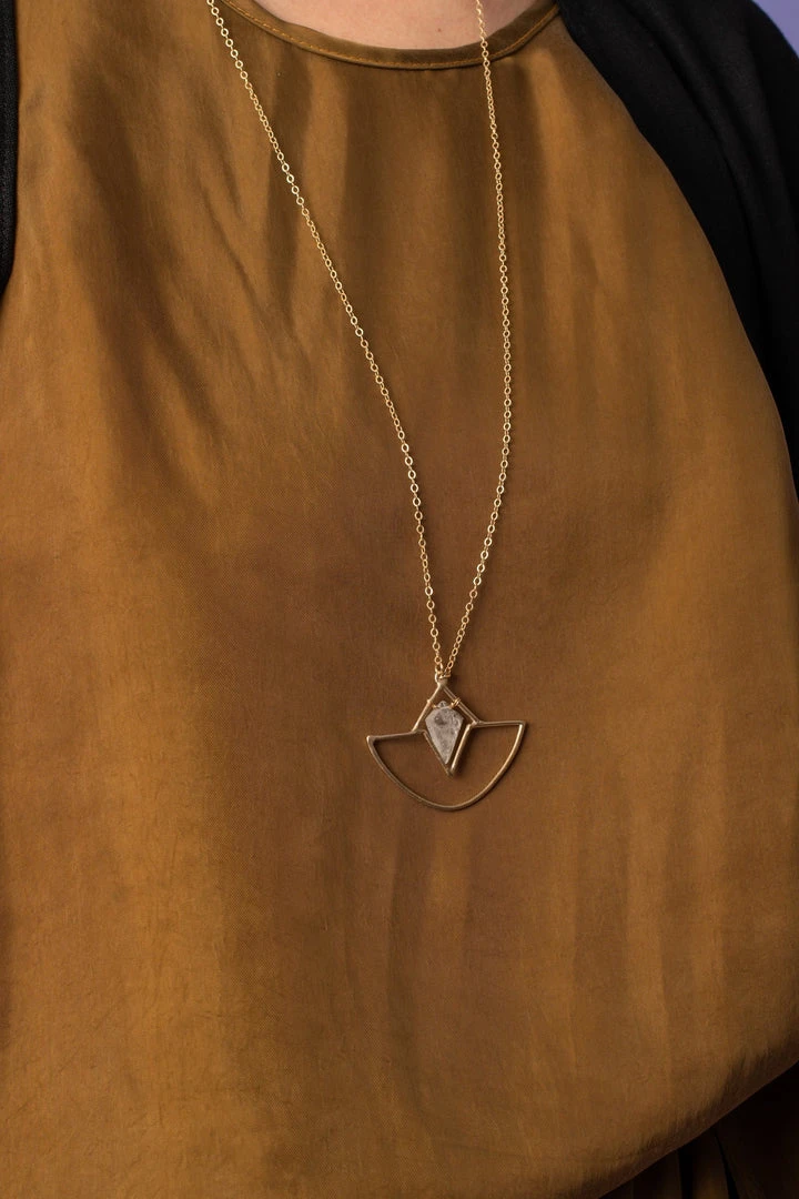 Iron Oxide Jewelry Crystal Amulet Necklace 4 Iron Oxide Jewelry Crystal Amulet Necklace