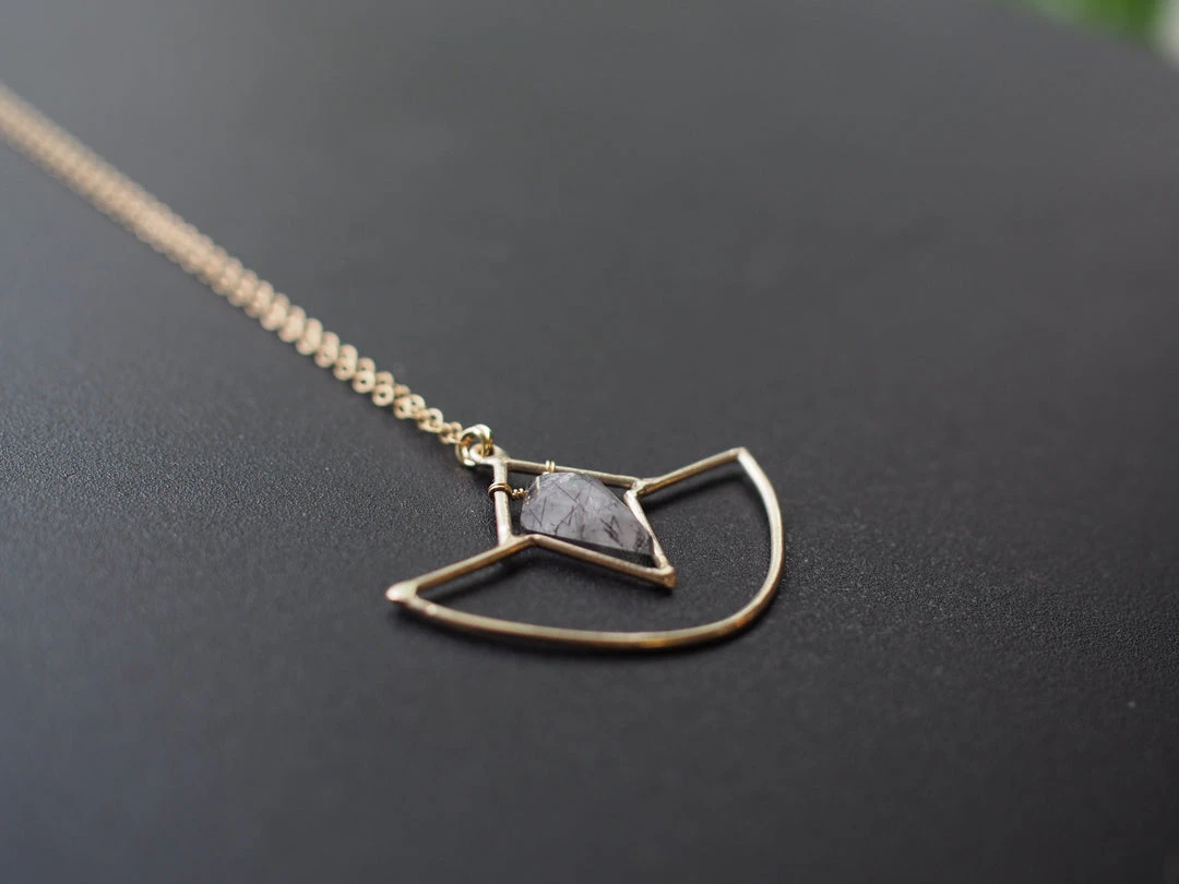 Iron Oxide Jewelry Crystal Amulet Necklace 7 Iron Oxide Jewelry Crystal Amulet Necklace