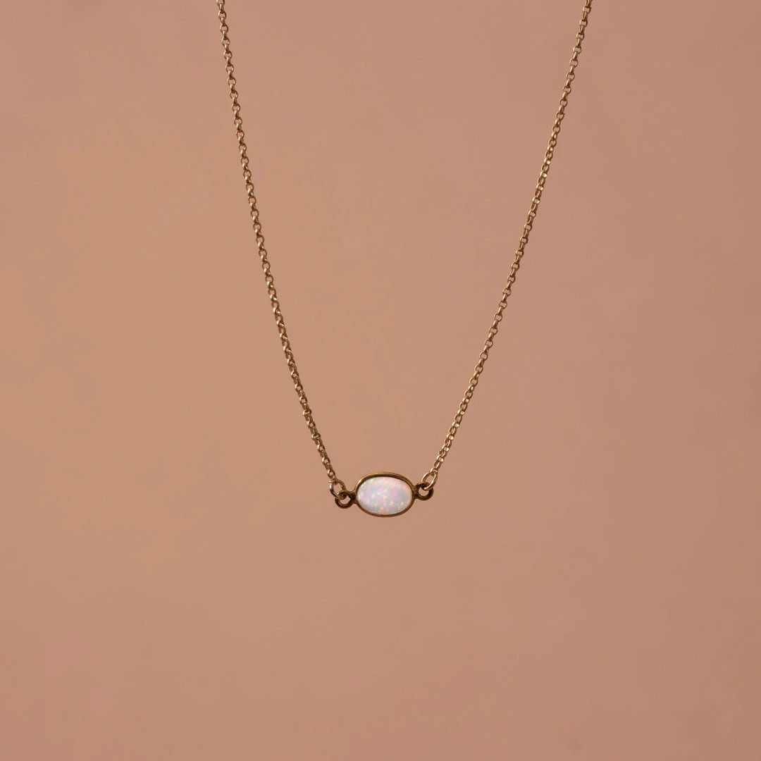 Iron Oxide Gold Flashy Opal Choker 5 Iron Oxide Gold Flashy Opal Choker