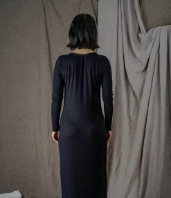 Altar Ila Upcycled Modal Dress - Black Clothing