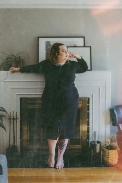 Altar Ila Upcycled Modal Dress - Black Clothing