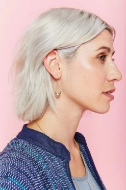 Iron Oxide Jewelry Little Lunar Earrings