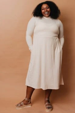 Altar Megumi Upcycled Dress - Oatmeal