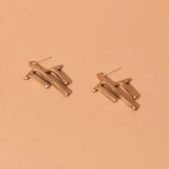 Iron Oxide Nazca Post Earrings Jewelry