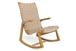 Masaya & Co. Amador Leather Rocking Chair