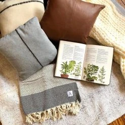 Amante Marketplace Best Sellers Magis Diamond Turkish Blanket - Black