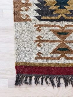 Amante Marketplace Kilim Jute Rug No. 3