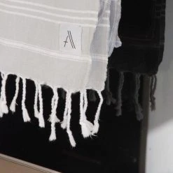 Amante Marketplace Home Goods Teleios Turkish Hand Towel - Gray