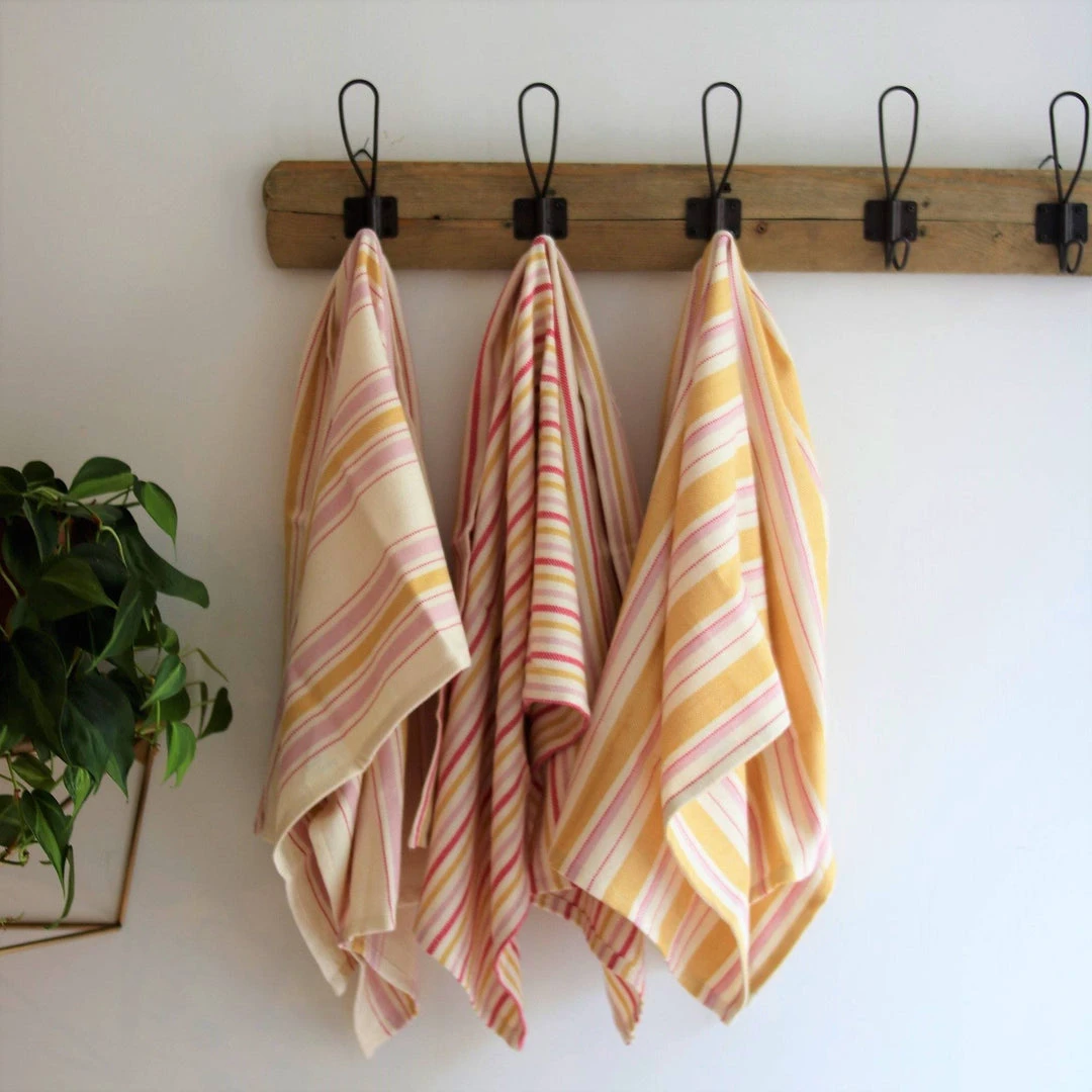 Anatolico Staff Favorites Boho Mustard Turkish Kitchen / Hand Towel 4 Anatolico Staff Favorites Boho Mustard Turkish Kitchen / Hand Towel