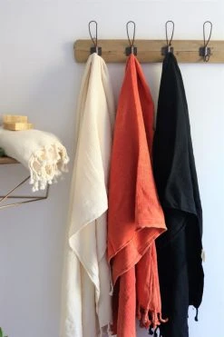 Anatolico Best Sellers Waffle Weave Turkish Towel - Black