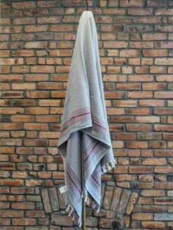 Anatolico Matia Turkish Blanket / Scarf - Gray