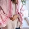 Anatolico Throw Blankets Matia Turkish Blanket / Scarf - Pink