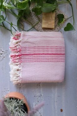 Anatolico Throw Blankets Matia Turkish Blanket / Scarf - Pink