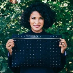 Anchal Cross Stitch Oversized Pouch