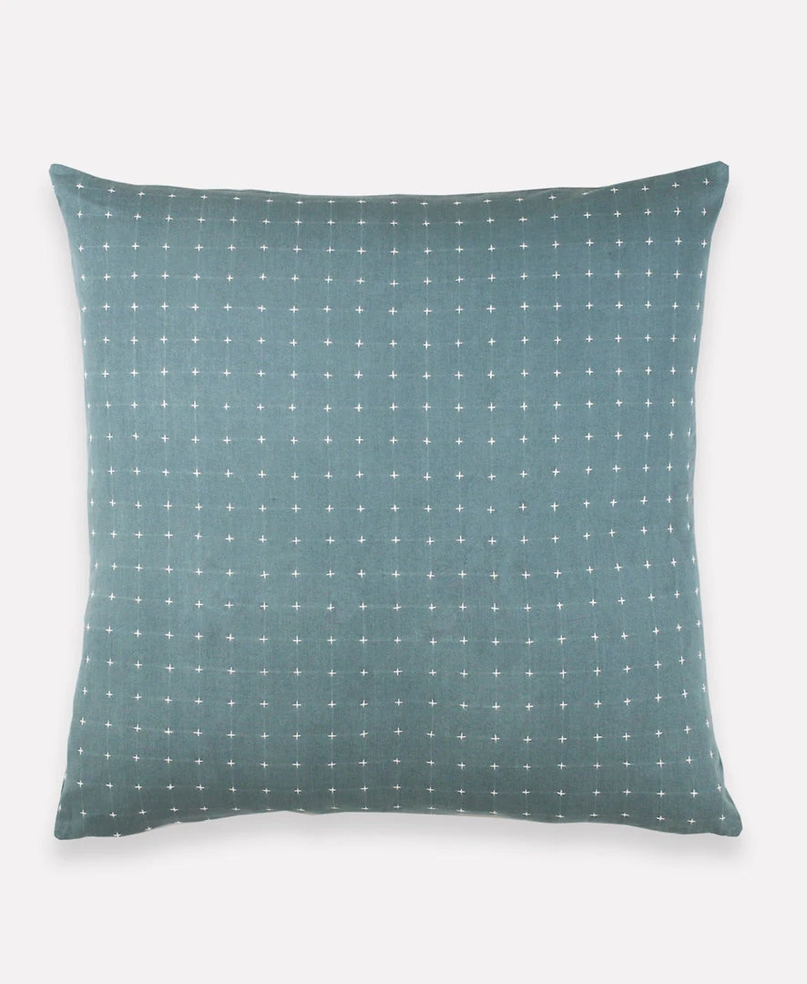 Anchal Cross Stitch Throw Pillow - Spruce 3 Anchal Cross Stitch Throw Pillow - Spruce