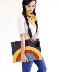 Anchal Rainbow Eclipse Oversized Pouch Accessories