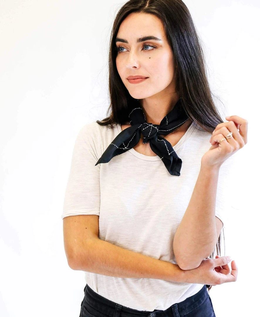 Anchal Best Sellers Graph Bandana - Charcoal 5 Anchal Best Sellers Graph Bandana - Charcoal