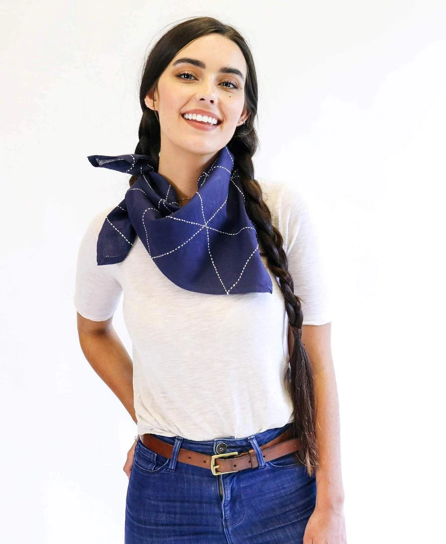 Anchal Graph Bandana - Navy 6 Anchal Graph Bandana - Navy