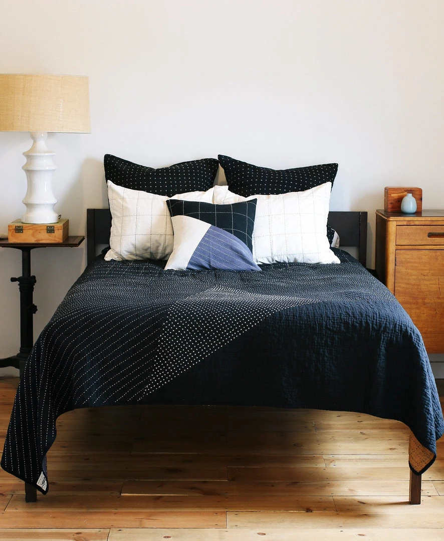 Anchal Home Goods Grid Stitch Standard Throw Pillow - Bone 4 Anchal Home Goods Grid Stitch Standard Throw Pillow - Bone