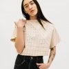 Anchal Box Crop Top - Bone 1 Anchal Box Crop Top - Bone