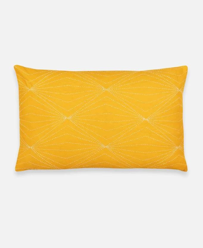 Anchal Home Goods Prism Lumbar Pillow - Mustard 3 Anchal Home Goods Prism Lumbar Pillow - Mustard