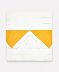 Anchal Home Goods Triangle Duvet Cover - Mustard