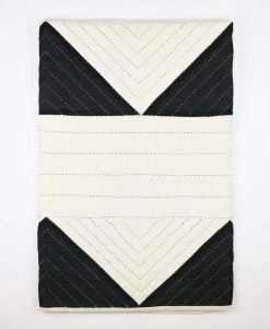 Anchal Triangle Throw Quilt - Charcoal