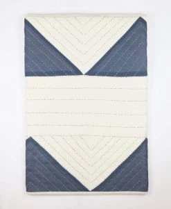 Anchal Home Goods Triangle Throw Quilt - Slate 11 Anchal Home Goods Triangle Throw Quilt - Slate